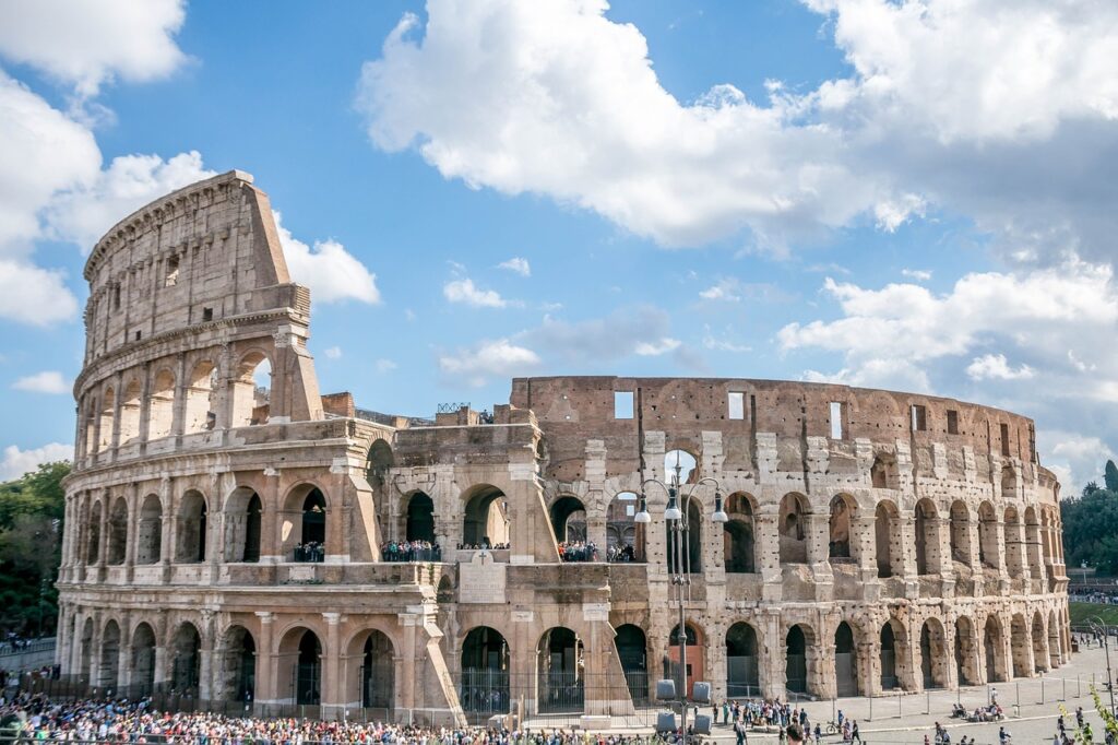 Ancient Colosseum , Rome, Italy